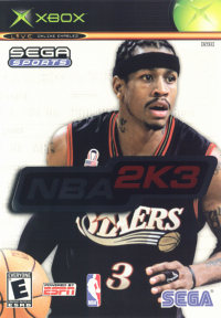 NBA 2K3 Xbox US box art